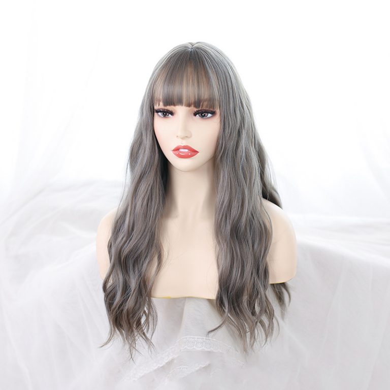 Grey Long Sex Doll Wig Coeros